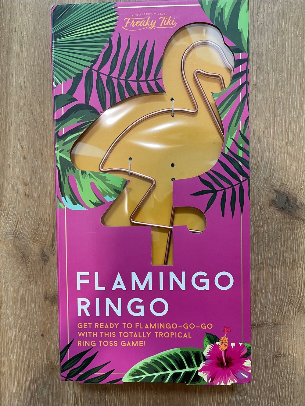 Yellow Flamingo Ringo Ring Toss Game